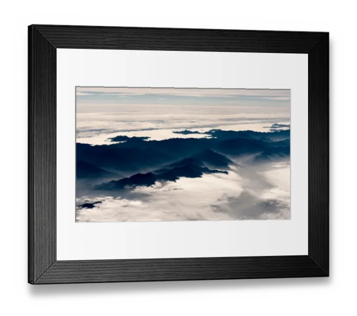 Framed Print : Clouds over mountain range Framed Print : Clouds over mountain range