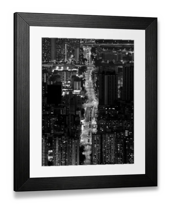 Framed Print : City street of Hong Kong Framed Print : City street of Hong Kong