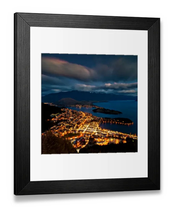 Framed Print : Night view of Queenstown Framed Print : Night view of Queenstown