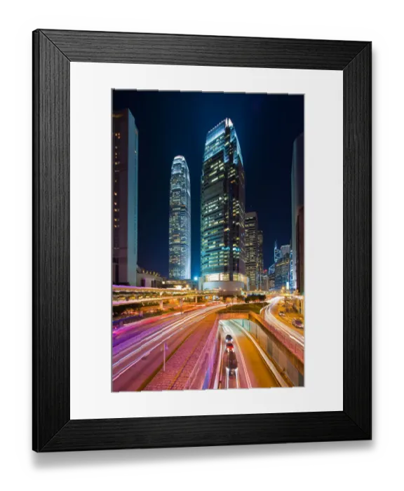 Framed Print : City road leading to city center Framed Print : City road leading to city center