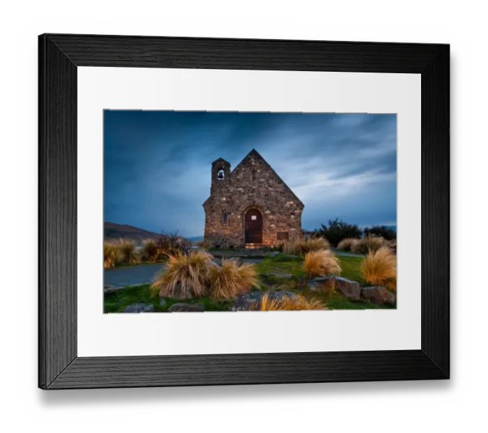 Framed Print : Front elevation of Church of good shepherd