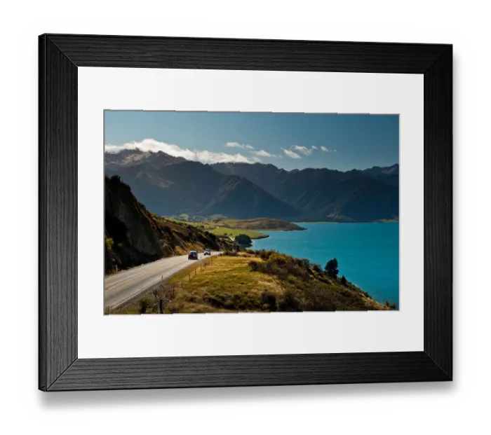 Framed Print : Lake Hawea scenic road Framed Print : Lake Hawea scenic road