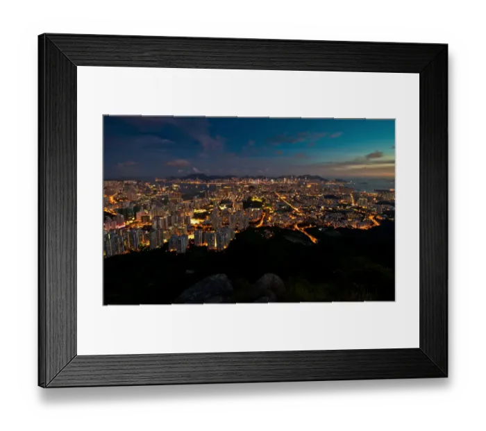Framed Print : Hongkong city from lionrock peak Framed Print : Hongkong city from lionrock peak