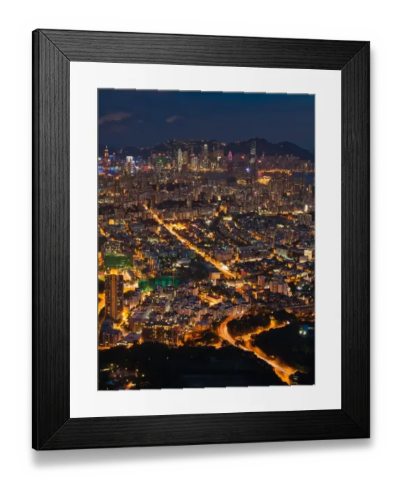 Framed Print : West Hongkong at night