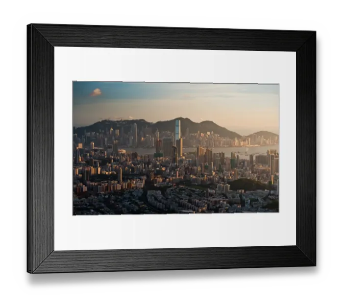 Framed Print : Hongkong west in evening Framed Print : Hongkong west in evening
