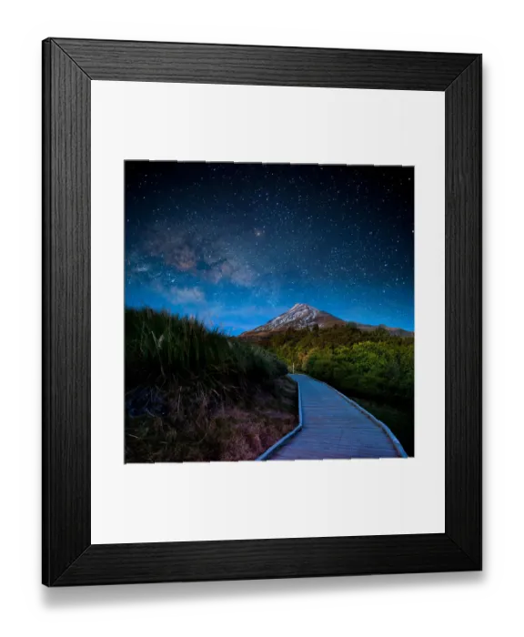 Framed Print : Mt. Ekmond at night with starlight Framed Print : Mt. Ekmond at night with starlight