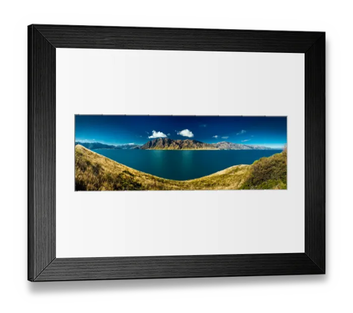 Framed Print : Lake Hawea panorama view Framed Print : Lake Hawea panorama view