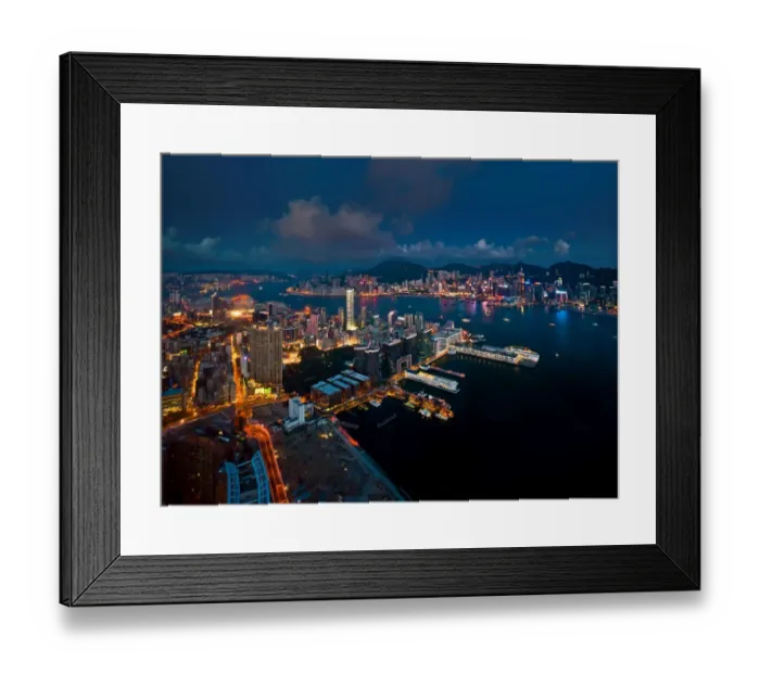 Framed Print : Hongkong and kowloon coast Framed Print : Hongkong and kowloon coast