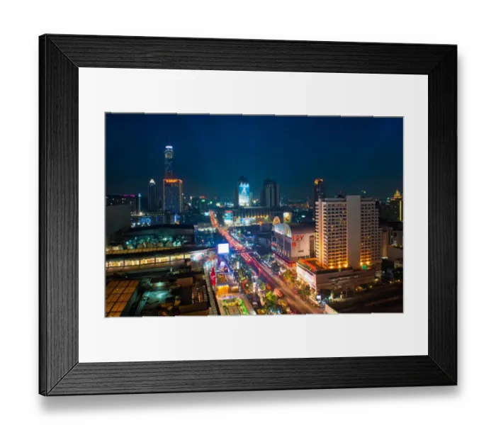 Framed Print : Rajdamri district in Bangkok Framed Print : Rajdamri district in Bangkok