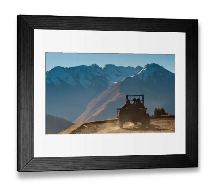 Framed Print : Hill side road in china Framed Print : Hill side road in china