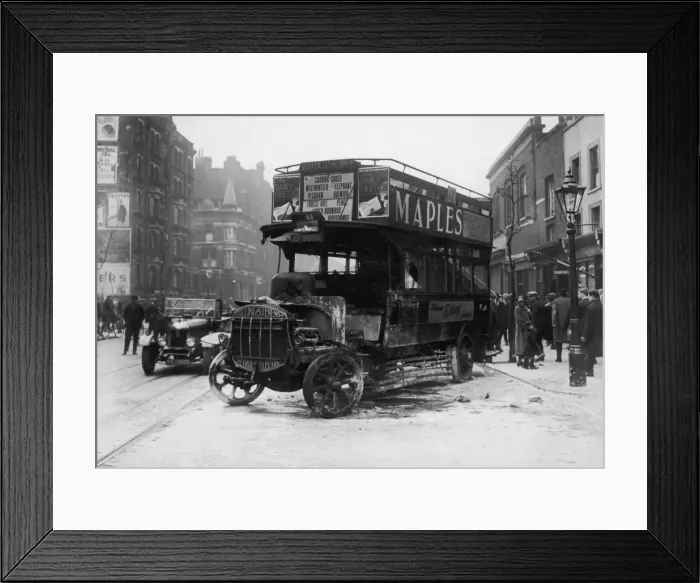 Framed Print : Burnt Out Bus Framed Print : Burnt Out Bus
