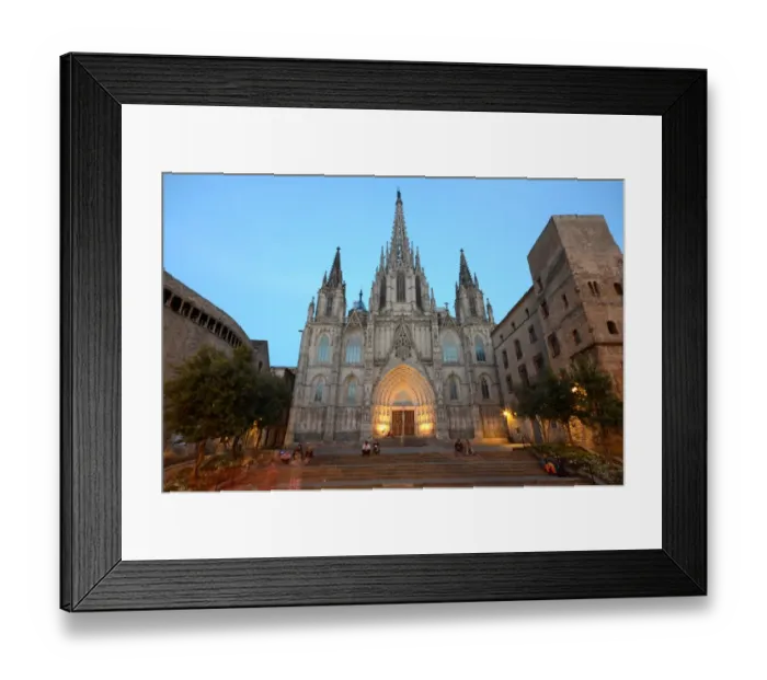 Framed Print : Barcelona Cathedral at night Framed Print : Barcelona Cathedral at night
