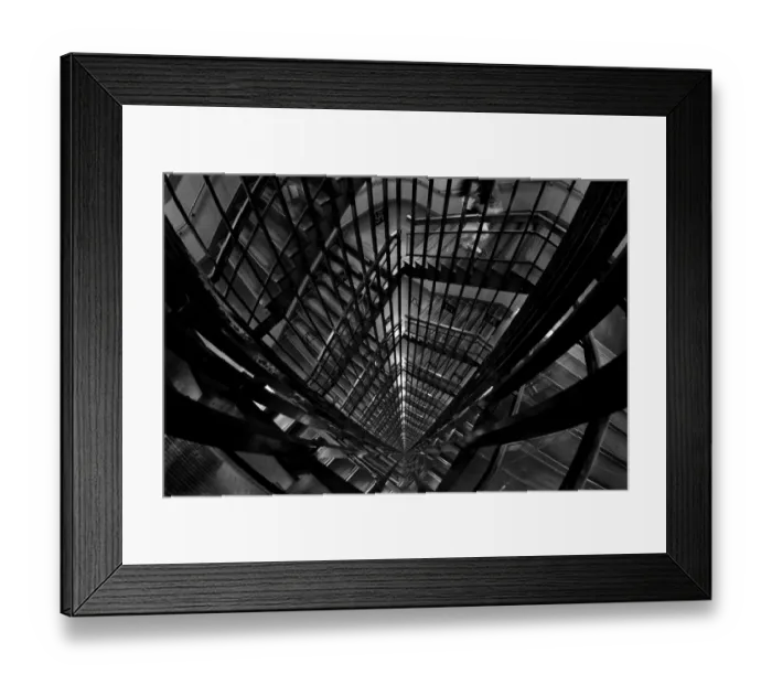 Framed Print : Nagoya spiral staircase Framed Print : Nagoya spiral staircase