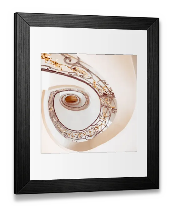 Framed Print : Spiral straicase