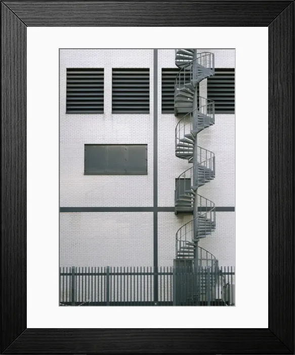 Framed Print : A spiral fire escape Framed Print : A spiral fire escape