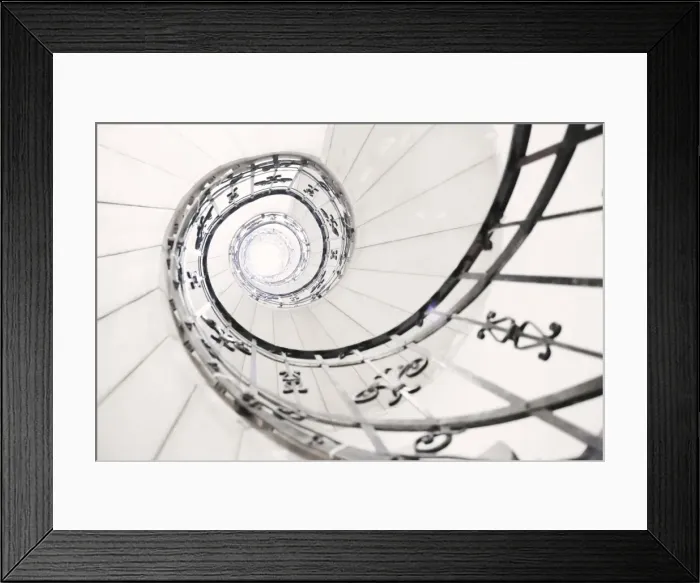 Framed Print : Light in the end of a spiral staircase Framed Print : Light in the end of a spiral staircase