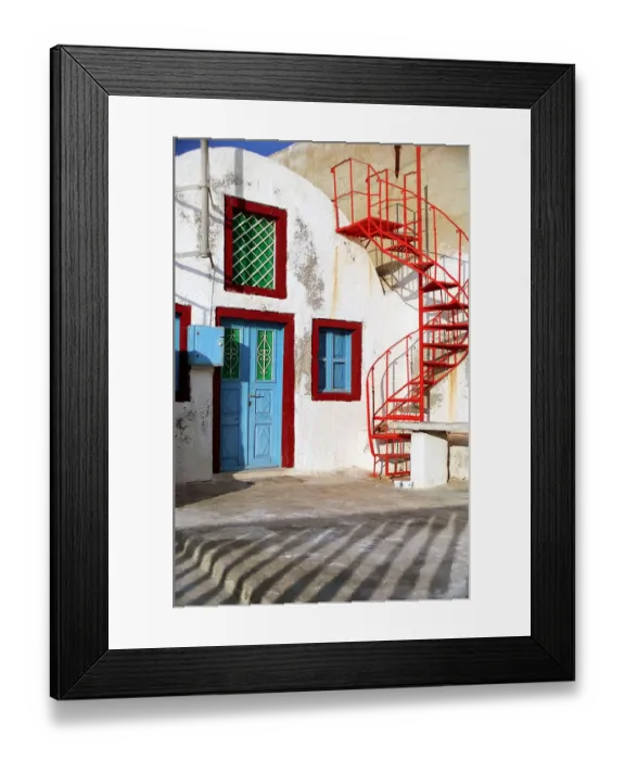 Framed Print : The red staircase Framed Print : The red staircase