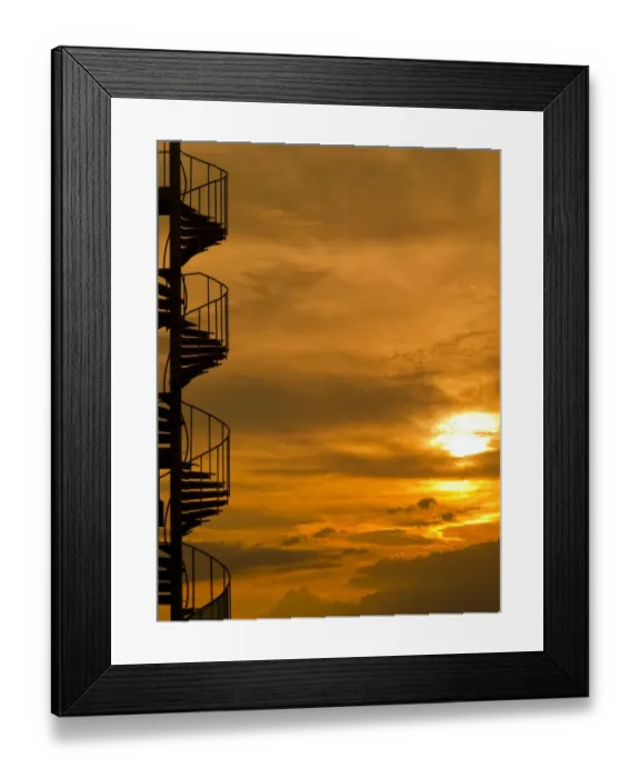 Framed Print : Spiral staircase Framed Print : Spiral staircase