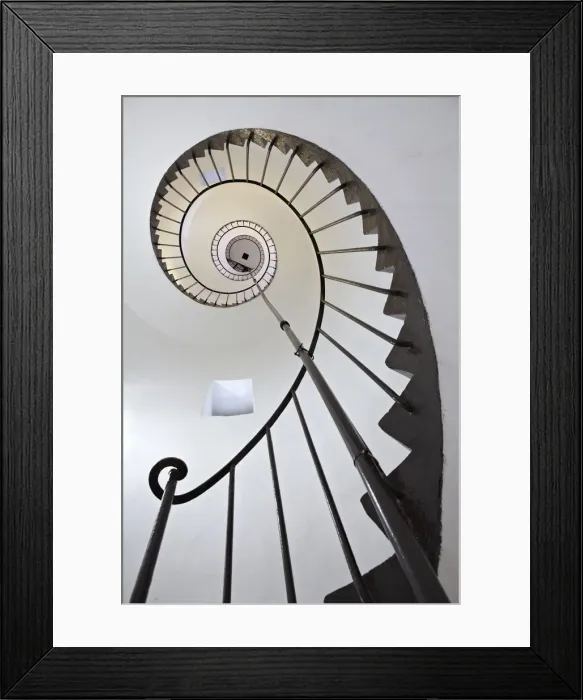 Framed Print : Spiral staircase in lighthouse, Uruguay Framed Print : Spiral staircase in lighthouse, Uruguay