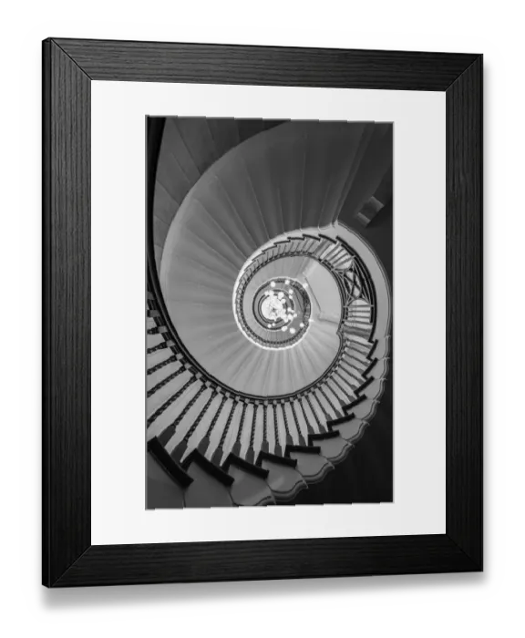 Framed Print : Spiral staircase Framed Print : Spiral staircase
