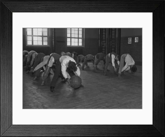 Framed Print : School Gym Class