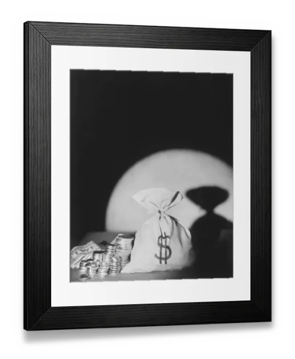 Framed Print : Sack of money Framed Print : Sack of money