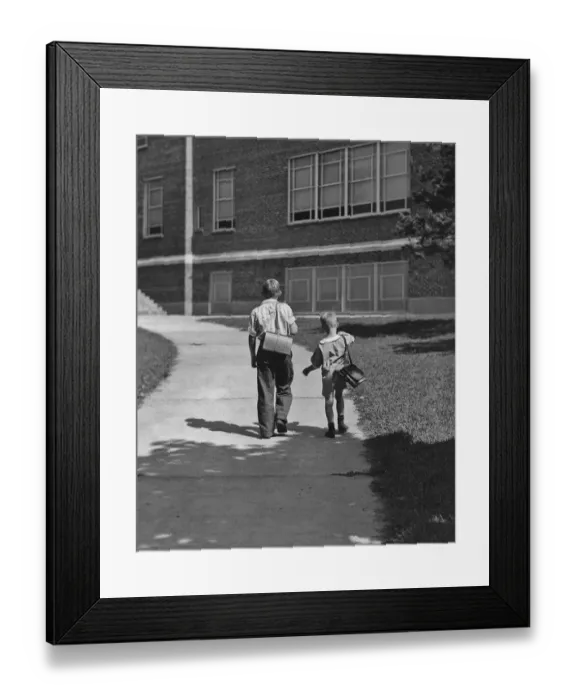 Framed Print : Going To School Framed Print : Going To School