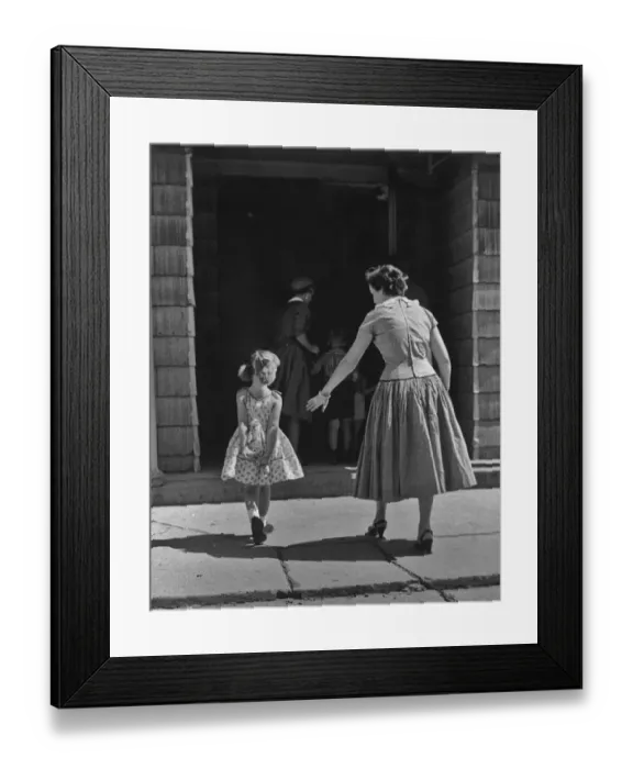 Framed Print : Going To School