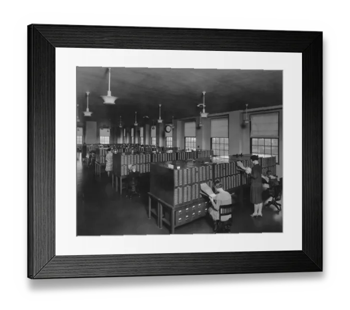 Framed Print : The File Room Framed Print : The File Room