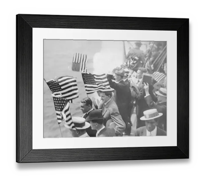 Framed Print : Olympians En Route To Antwerp Framed Print : Olympians En Route To Antwerp