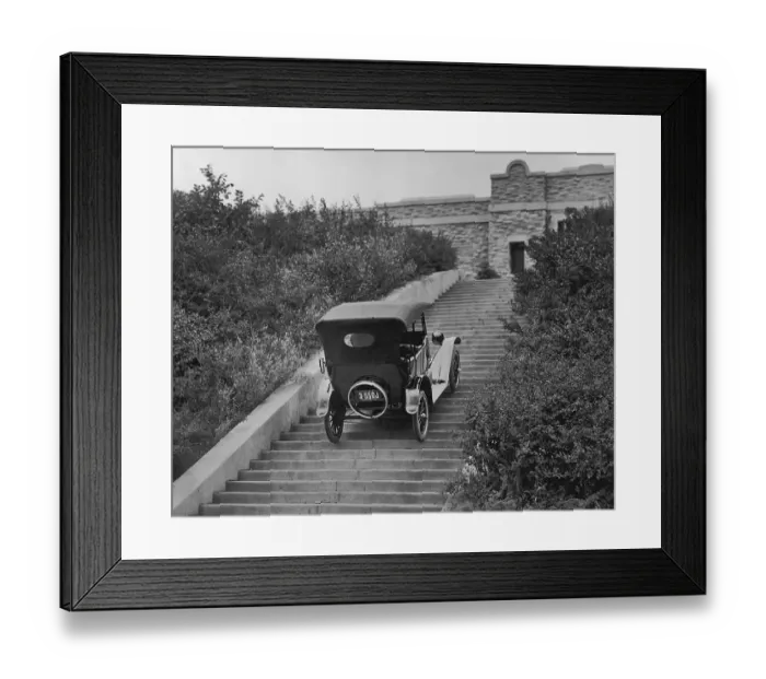 Framed Print : Hill Climbing Car Framed Print : Hill Climbing Car