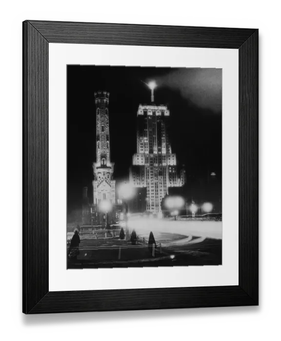 Framed Print : Palmolive Building Framed Print : Palmolive Building