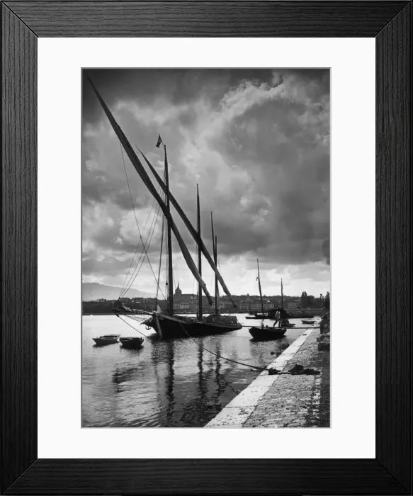 Framed Print : Geneva Harbour