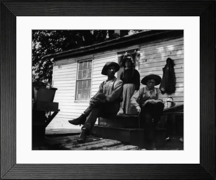 Framed Print : Texas Farm Family Framed Print : Texas Farm Family
