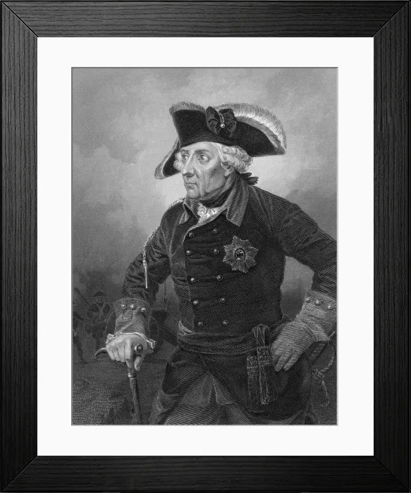 Framed Print : Portrait of King Frederick the Great Framed Print : Portrait of King Frederick the Great