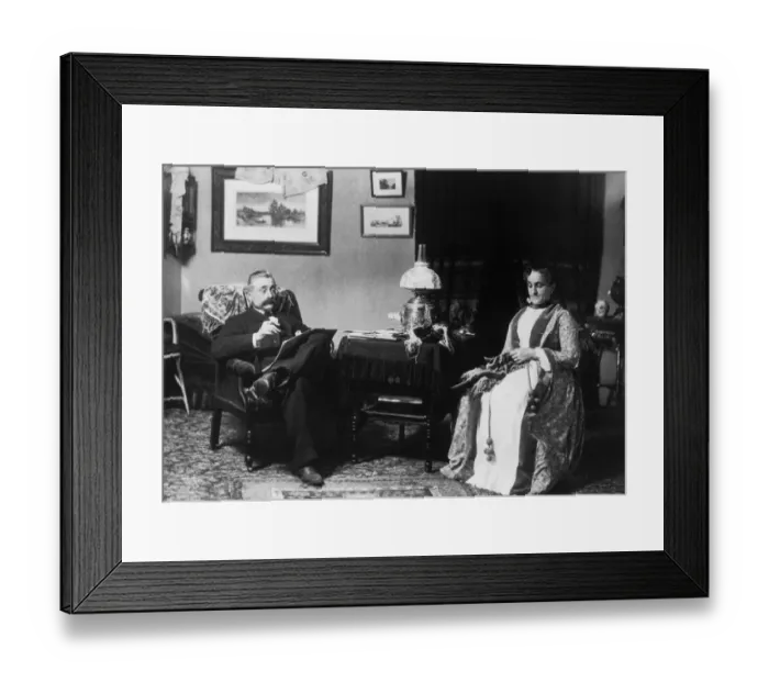 Framed Print : Contented Couple Framed Print : Contented Couple