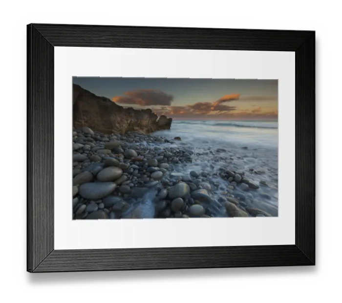 Framed Print : The coastline, bays and cliffs on Cape Agulhas near Arniston at sunset Framed Print : The coastline, bays and cliffs on Cape Agulhas near Arniston at sunset