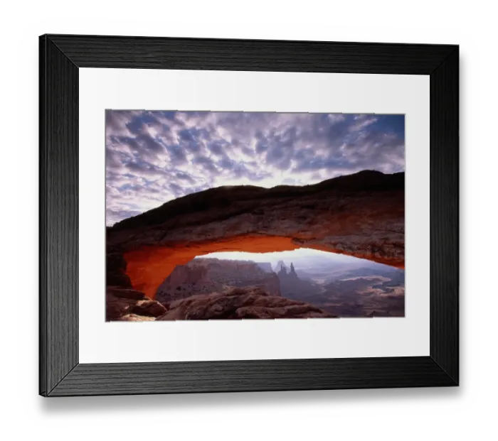 Framed Print : USA, Utah, Canyonlands National Park, Mesa Arch at sunset Framed Print : USA, Utah, Canyonlands National Park, Mesa Arch at sunset