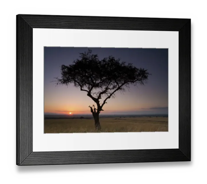 Framed Print : Sunset, Kenya Framed Print : Sunset, Kenya