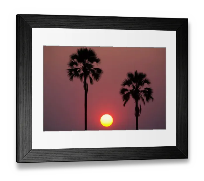 Framed Print : Sunset, Botswana Framed Print : Sunset, Botswana