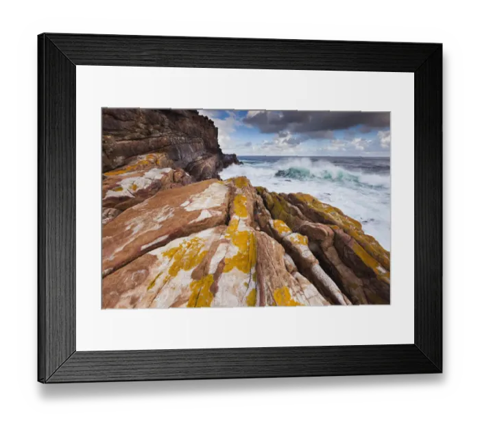 Framed Print : The rugged coastline and turbulent seas around the Cape of Good Hope in South Africa Framed Print : The rugged coastline and turbulent seas around the Cape of Good Hope in South Africa