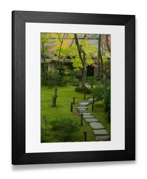 Framed Print : Garden detail, Kyoto, Honshu, Japan Framed Print : Garden detail, Kyoto, Honshu, Japan