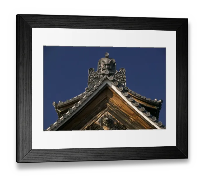 Framed Print : Ornately decorated eaves of temple, Kyoto, Honshu, Japan Framed Print : Ornately decorated eaves of temple, Kyoto, Honshu, Japan