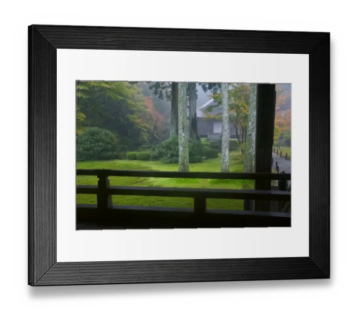 Framed Print : Garden view from tea house, Kyoto, Honshu, Japan Framed Print : Garden view from tea house, Kyoto, Honshu, Japan