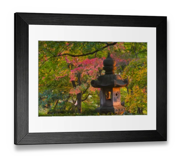 Framed Print : Temple garden, Kyoto, Honshu, Japan