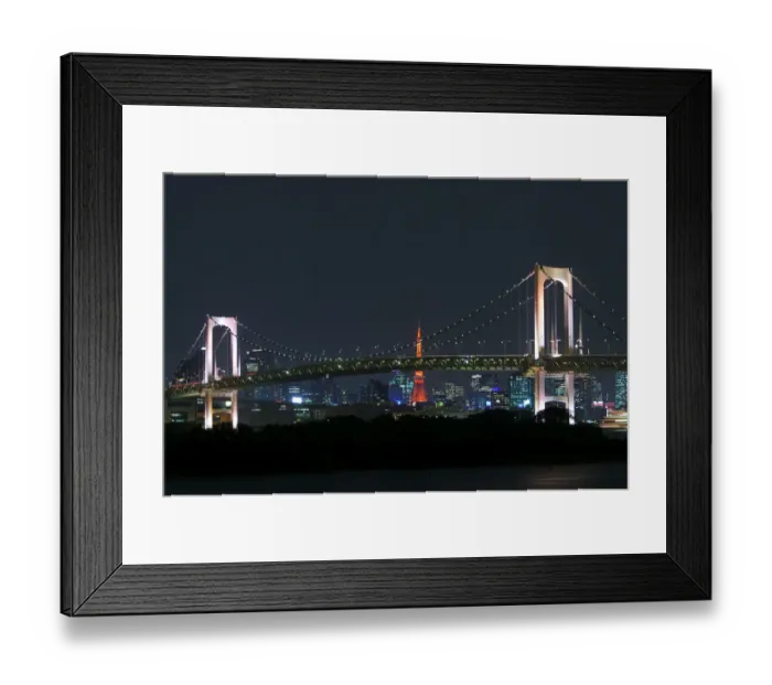 Framed Print : Rainbow Bridge, Tokyo, Honshu, Japan Framed Print : Rainbow Bridge, Tokyo, Honshu, Japan