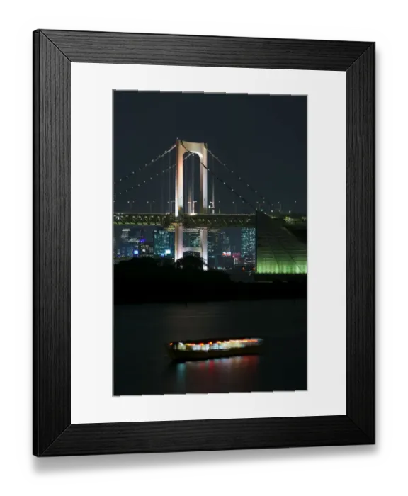 Framed Print : Rainbow Bridge, Tokyo, Honshu, Japan Framed Print : Rainbow Bridge, Tokyo, Honshu, Japan