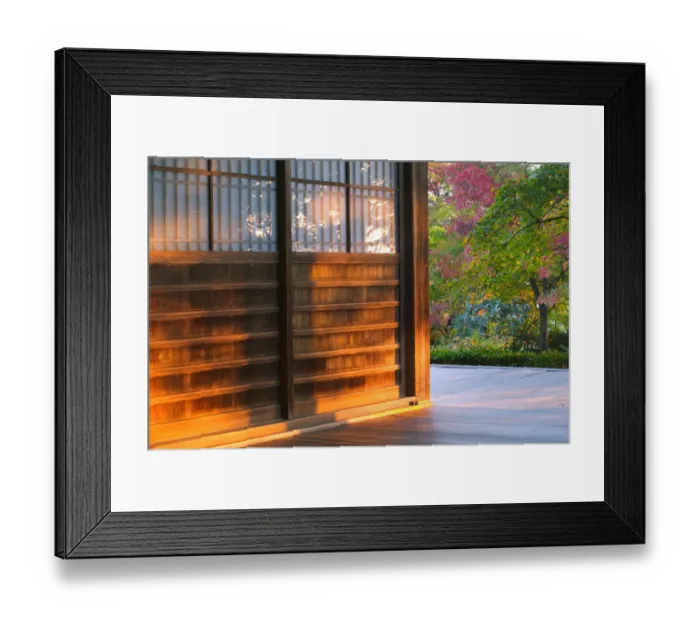 Framed Print : Temple garden, Kyoto, Honshu, Japan Framed Print : Temple garden, Kyoto, Honshu, Japan