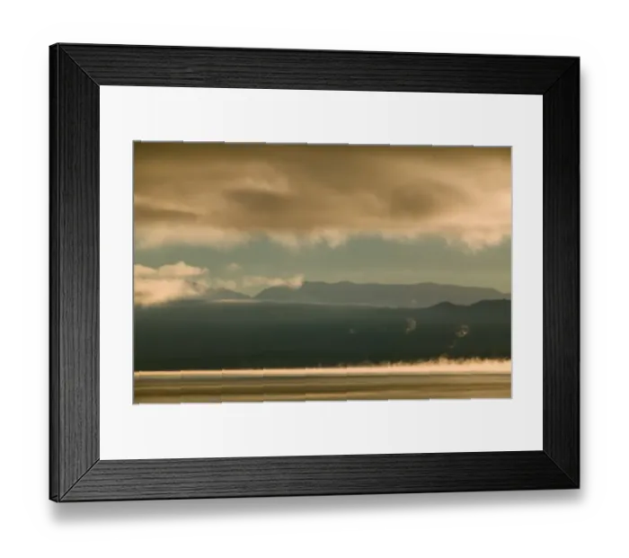 Framed Print : USA, California, Mono Lake, rising mist Framed Print : USA, California, Mono Lake, rising mist