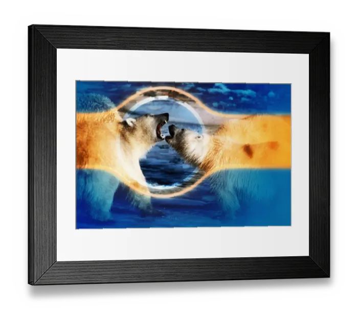 Framed Print : Polar Bears